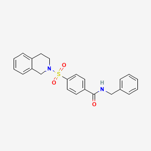 N-benzyl-4-((3,4-dihydroisoquinolin-2(1H)-yl)sulfonyl)benzamide