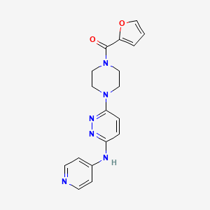 Furan-2-yl(4-(6-(pyridin-4-ylamino)pyridazin-3-yl)piperazin-1-yl)methanone
