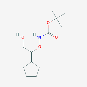 tert-Butyl (1-cyclopentyl-2-hydroxyethoxy)carbamate