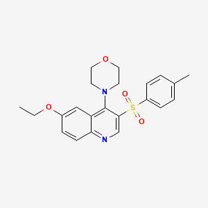 molecular formula C22H24N2O4S B2873394 4-(6-乙氧基-3-甲苯磺酰基喹啉-4-基)吗啉 CAS No. 899993-72-7
