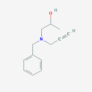 1-[Benzyl(prop-2-yn-1-yl)amino]propan-2-ol