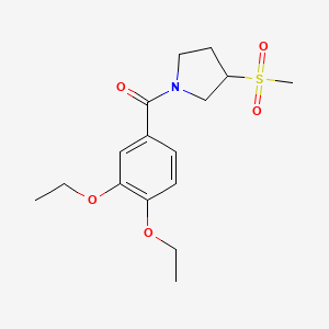 (3,4-Diethoxyphenyl)(3-(methylsulfonyl)pyrrolidin-1-yl)methanone