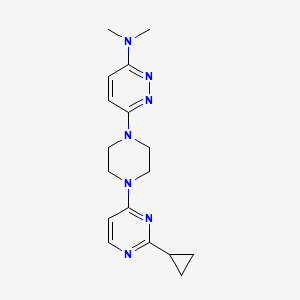 6-[4-(2-Cyclopropylpyrimidin-4-yl)piperazin-1-yl]-N,N-dimethylpyridazin-3-amine