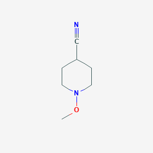 molecular formula C7H12N2O B2873430 1-Methoxypiperidine-4-carbonitrile CAS No. 1256917-21-1
