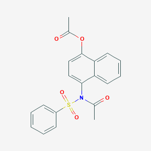 Acetic acid 4-(acetyl-benzenesulfonyl-amino)-naphthalen-1-yl ester