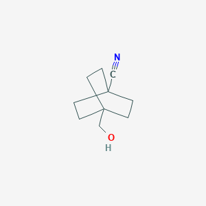 molecular formula C10H15NO B2873434 4-(Hydroxymethyl)bicyclo[2.2.2]octane-1-carbonitrile CAS No. 94994-13-5