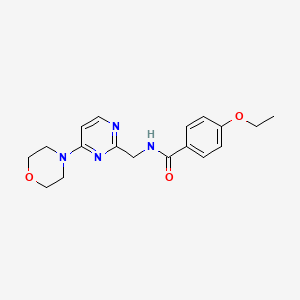 molecular formula C18H22N4O3 B2873437 4-乙氧基-N-((4-吗啉嘧啶-2-基)甲基)苯甲酰胺 CAS No. 1797329-05-5
