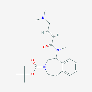 Tert-butyl 5-[[(E)-4-(dimethylamino)but-2-enoyl]-methylamino]-1,2,4,5-tetrahydro-3-benzazepine-3-carboxylate