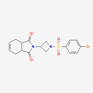 molecular formula C17H17BrN2O4S B2873447 2-(1-((4-bromophenyl)sulfonyl)azetidin-3-yl)-3a,4,7,7a-tetrahydro-1H-isoindole-1,3(2H)-dione CAS No. 2034492-61-8