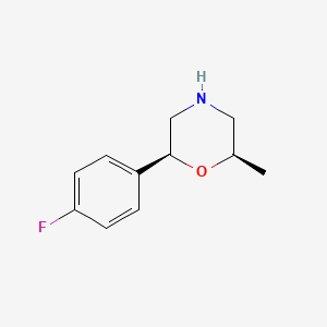 (2S,6R)-2-(4-Fluorophenyl)-6-methylmorpholine
