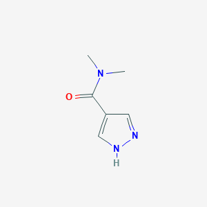 molecular formula C6H9N3O B2873476 N,N-dimethyl-1H-pyrazole-4-carboxamide CAS No. 91918-13-7