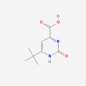 molecular formula C9H15ClN2O4 B2873480 6-Tert-butyl-2-hydroxy-pyrimidine-4-carboxylic acid CAS No. 1000353-37-6