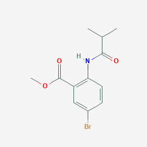 molecular formula C12H14BrNO3 B2873494 Methyl 5-bromo-2-(2-methylpropanoylamino)benzoate CAS No. 452349-58-5