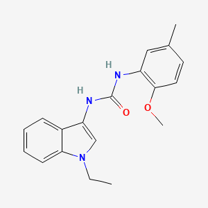 molecular formula C19H21N3O2 B2873515 1-(1-ethyl-1H-indol-3-yl)-3-(2-methoxy-5-methylphenyl)urea CAS No. 941908-52-7