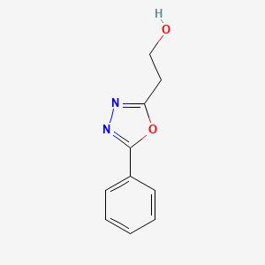 molecular formula C10H10N2O2 B2873517 2-(5-Phenyl-1,3,4-oxadiazol-2-yl)ethan-1-ol CAS No. 1537268-73-7