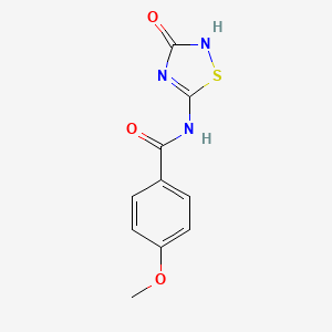 molecular formula C10H9N3O3S B2873520 4-methoxy-N-(3-oxo-1,2,4-thiadiazol-5-yl)benzamide CAS No. 69775-49-1