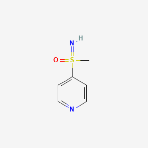 molecular formula C6H8N2OS B2873557 S-甲基-S-(4-吡啶基)亚磺酰亚胺 CAS No. 1116339-84-4