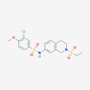 3-chloro-N-(2-(ethylsulfonyl)-1,2,3,4-tetrahydroisoquinolin-7-yl)-4-methoxybenzenesulfonamide