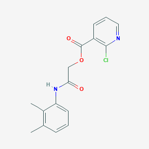 molecular formula C16H15ClN2O3 B2873589 [(2,3-Dimethylphenyl)carbamoyl]methyl 2-chloropyridine-3-carboxylate CAS No. 389620-33-1