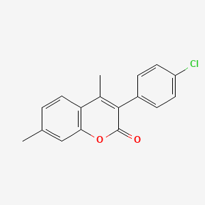 3-(4-Chlorophenyl)-4,7-dimethylchromen-2-one