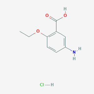 molecular formula C9H12ClNO3 B2873606 5-Amino-2-ethoxybenzoic acid hydrochloride CAS No. 106262-38-8; 1269053-30-6