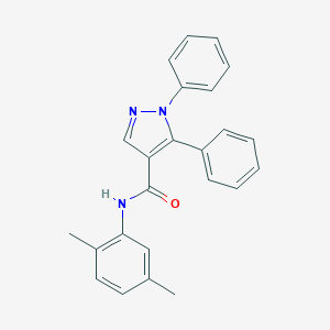 molecular formula C24H21N3O B287361 N-(2,5-dimethylphenyl)-1,5-diphenyl-1H-pyrazole-4-carboxamide 