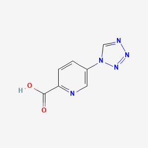 molecular formula C7H5N5O2 B2873624 5-(1H-1,2,3,4-四唑-1-基)吡啶-2-甲酸 CAS No. 1433888-37-9