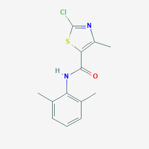 molecular formula C13H13ClN2OS B287365 2-chloro-N-(2,6-dimethylphenyl)-4-methyl-1,3-thiazole-5-carboxamide 