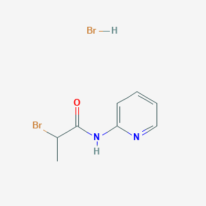 molecular formula C8H10Br2N2O B2873652 2-bromo-N-2-pyridinylpropanamide hydrobromide CAS No. 1609406-29-2; 59281-37-7
