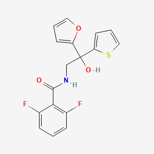 2,6-difluoro-N-(2-(furan-2-yl)-2-hydroxy-2-(thiophen-2-yl)ethyl)benzamide