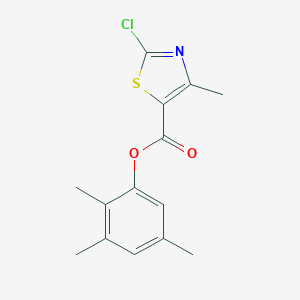 molecular formula C14H14ClNO2S B287368 2,3,5-Trimethylphenyl2-chloro-4-methyl-1,3-thiazole-5-carboxylate 