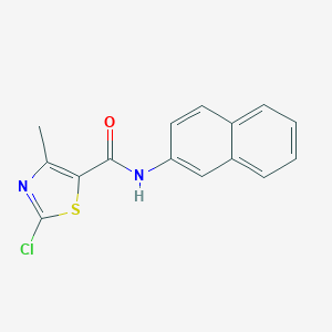 molecular formula C15H11ClN2OS B287373 2-Chloro-4-Methyl-N-(Naphthalen-2-Yl)-1,3-Thiazole-5-Carboxamide 
