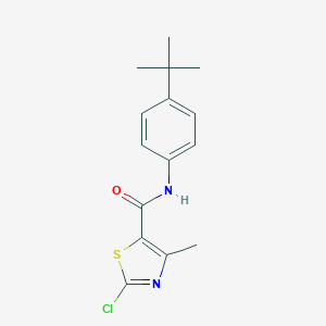 molecular formula C15H17ClN2OS B287375 N-(4-tert-butylphenyl)-2-chloro-4-methyl-1,3-thiazole-5-carboxamide 