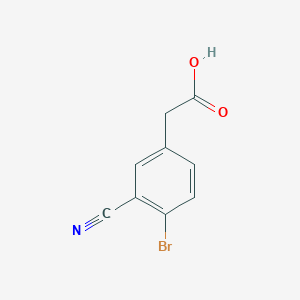 molecular formula C9H6BrNO2 B2873800 4-Bromo-3-cyanophenylacetic acid CAS No. 1261474-13-8