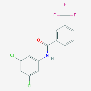 molecular formula C14H8Cl2F3NO B287384 N-(3,5-dichlorophenyl)-3-(trifluoromethyl)benzamide 