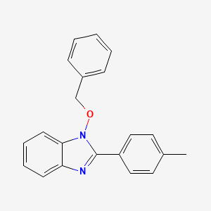 molecular formula C21H18N2O B2873845 1-(benzyloxy)-2-(4-methylphenyl)-1H-1,3-benzimidazole CAS No. 338791-35-8
