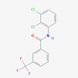 molecular formula C14H8Cl2F3NO B287385 N-(2,3-dichlorophenyl)-3-(trifluoromethyl)benzamide 