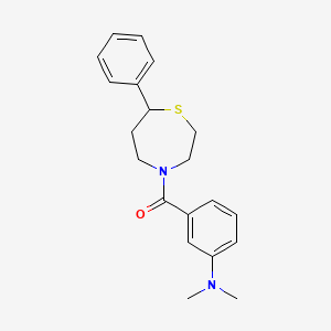 (3-(Dimethylamino)phenyl)(7-phenyl-1,4-thiazepan-4-yl)methanone