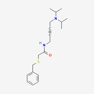 2-(benzylthio)-N-(4-(diisopropylamino)but-2-yn-1-yl)acetamide