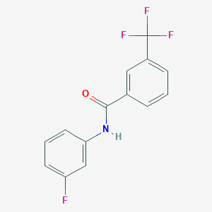 molecular formula C14H9F4NO B287388 N-(3-fluorophenyl)-3-(trifluoromethyl)benzamide 
