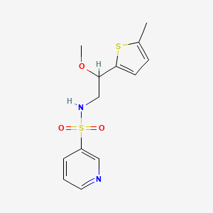 N-(2-methoxy-2-(5-methylthiophen-2-yl)ethyl)pyridine-3-sulfonamide