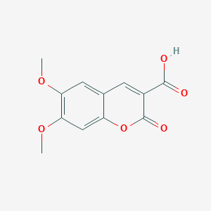 molecular formula C12H10O6 B2873905 6,7-Dimethoxy-2-oxochromene-3-carboxylic acid CAS No. 86100-68-7