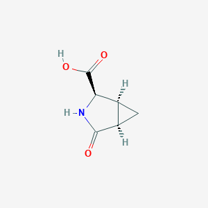 molecular formula C6H7NO3 B2873914 (1S,2R,5R)-4-氧代-3-氮杂双环[3.1.0]己烷-2-羧酸 CAS No. 2309431-29-4