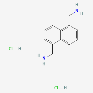 molecular formula C12H16Cl2N2 B2873943 Naphthalene-1,5-diyldimethanamine dihydrochloride CAS No. 108629-56-7