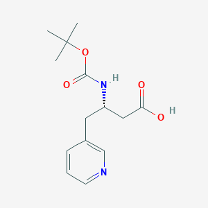molecular formula C14H20N2O4 B2873946 Boc-(S)-3-amino-4-(3-pyridyl)-butyric acid CAS No. 208404-16-4