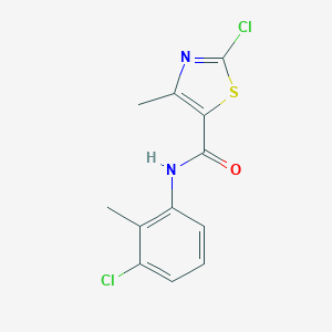 molecular formula C12H10Cl2N2OS B287395 2-chloro-N-(3-chloro-2-methylphenyl)-4-methyl-1,3-thiazole-5-carboxamide 