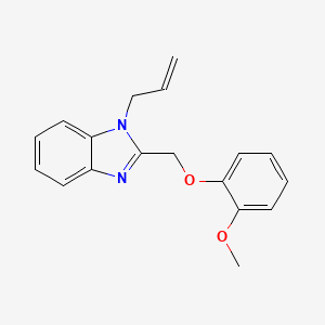 molecular formula C18H18N2O2 B2873962 1-Allyl-2-(2-methoxy-phenoxymethyl)-1H-benzoimidazole CAS No. 433328-98-4