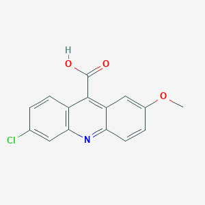 molecular formula C15H10ClNO3 B2873964 6-Chloro-2-methoxyacridine-9-carboxylic acid CAS No. 42595-28-8
