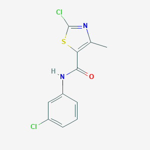 molecular formula C11H8Cl2N2OS B287398 2-chloro-N-(3-chlorophenyl)-4-methyl-1,3-thiazole-5-carboxamide 
