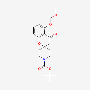 molecular formula C20H27NO6 B2874009 叔丁基5-(甲氧基甲氧基)-4-氧代螺[色满-2,4-哌啶]-1-羧酸酯 CAS No. 911227-80-0